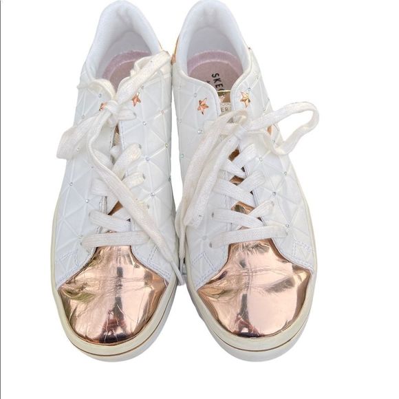 Skechers Shoes - Skechers Street Women's Hi-lite-Metallic Toe and Tongue Sneaker